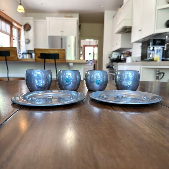 Vintage Auto Racing Trophy Cups Plates MCM Pewter Man Cave Decor Wilmot 1960s - Picture 13 of 13